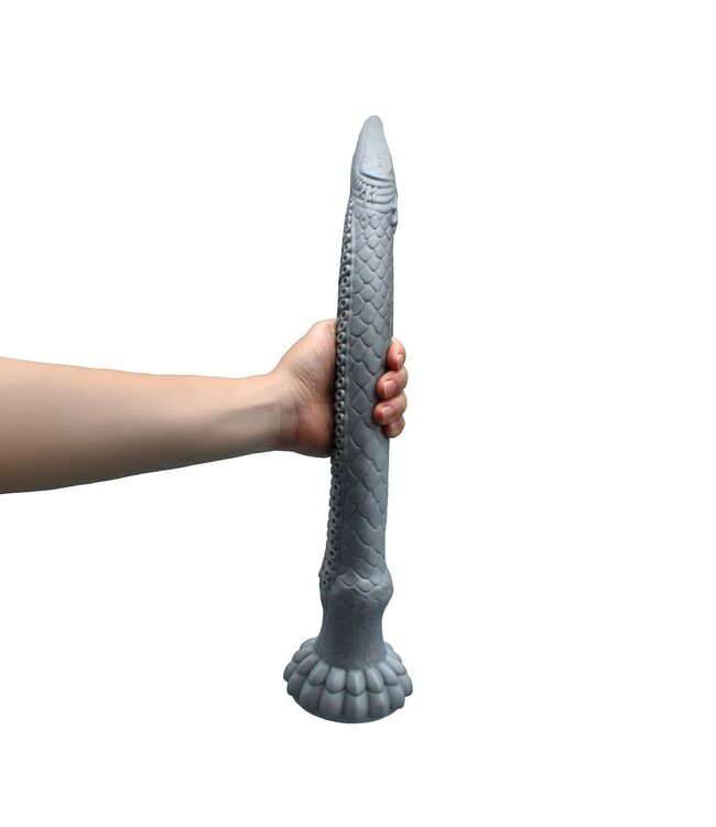 Kiotos Monstar Diepzee Siliconen Dildo 43 cm Met Vinvormige Basis Voor Handsfree Gebruik