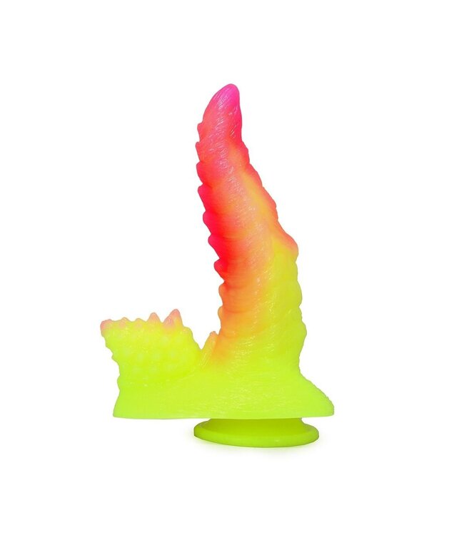 Kiotos Monstar StegoCock Dildo 22,5 cm Met Gebogen Siliconen Schacht en Stabiliteit