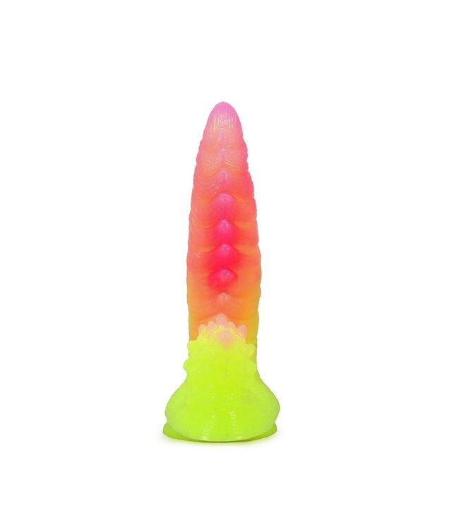 Kiotos Monstar StegoCock Dildo 22,5 cm Met Gebogen Siliconen Schacht en Stabiliteit