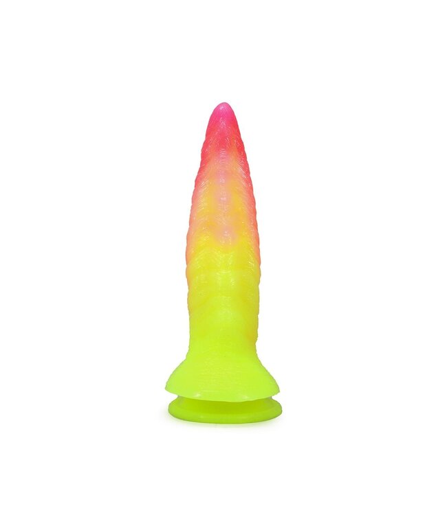 Kiotos Monstar StegoCock Dildo 22,5 cm Met Gebogen Siliconen Schacht en Stabiliteit