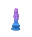 Kiotos Monstar BluegonCock Dildo 19 cm Met Gestructureerd Siliconen Oppervlak Blauw-Paars