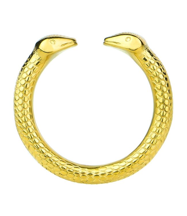 Kiotos Steel Luxuriöser Eichelring Gold – Stabiler Edelstahl Schlauchring für höchste Empfindlichkeit