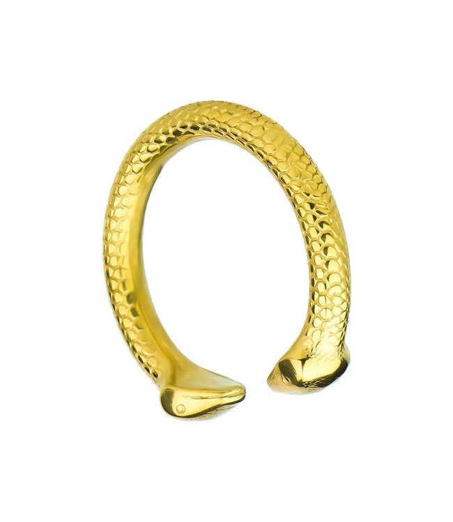 Kiotos Steel Luxuriöser Eichelring Gold – Stabiler Edelstahl Schlauchring für höchste Empfindlichkeit