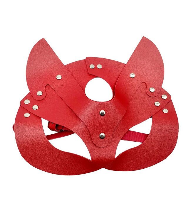 Stylish Cat Mask in Red, Black & Pink - Playful & Comfortable!
