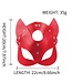 Kattenmasker PVC Met Verstelbare Band In Roze, Zwart En Rood
