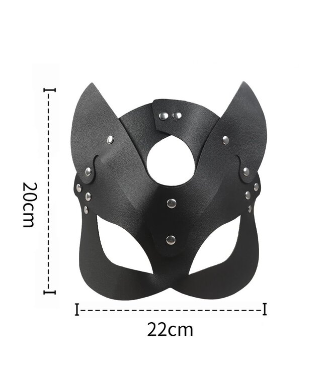 Stylish Cat Mask in Red, Black & Pink - Playful & Comfortable!