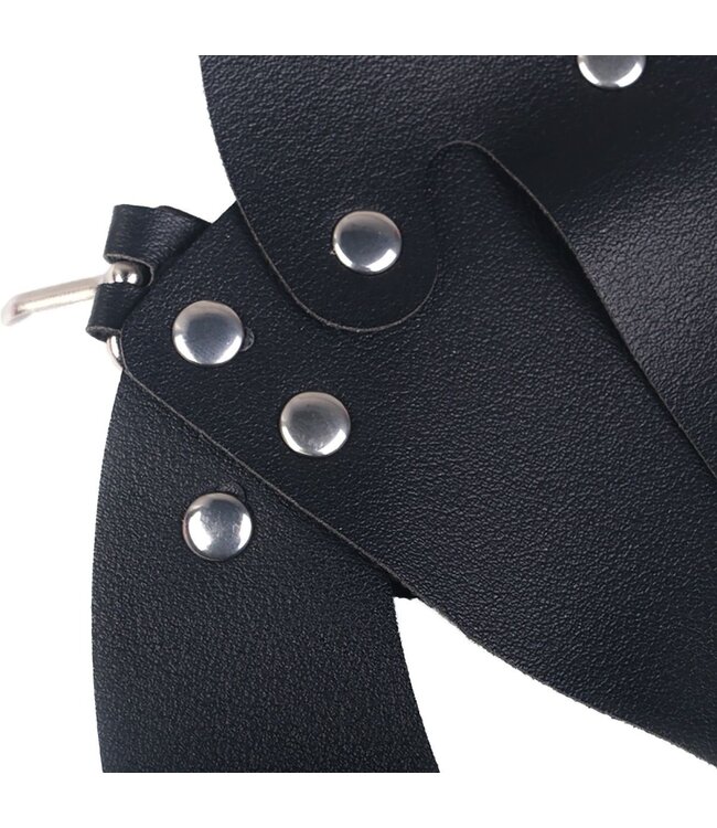 Kattenmasker PVC Met Verstelbare Band In Roze, Zwart En Rood