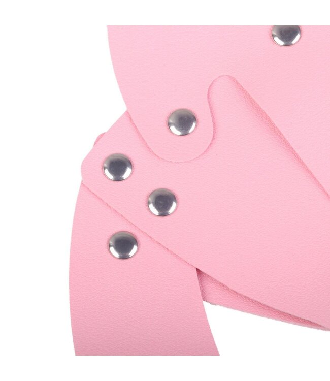 Stylish Cat Mask in Red, Black & Pink - Playful & Comfortable!