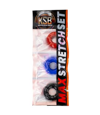 Kiotos Sport Balls Max-Stretch Cockring 3er-Pack | Erektionen verlängern & Komfort genießen