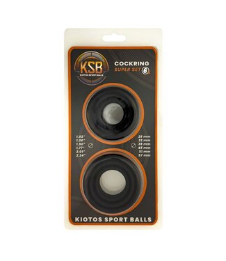 Kiotos Sport Balls 6-Piece Silicone Cock Ring Set for Perfect Fit & Ultimate Stamina