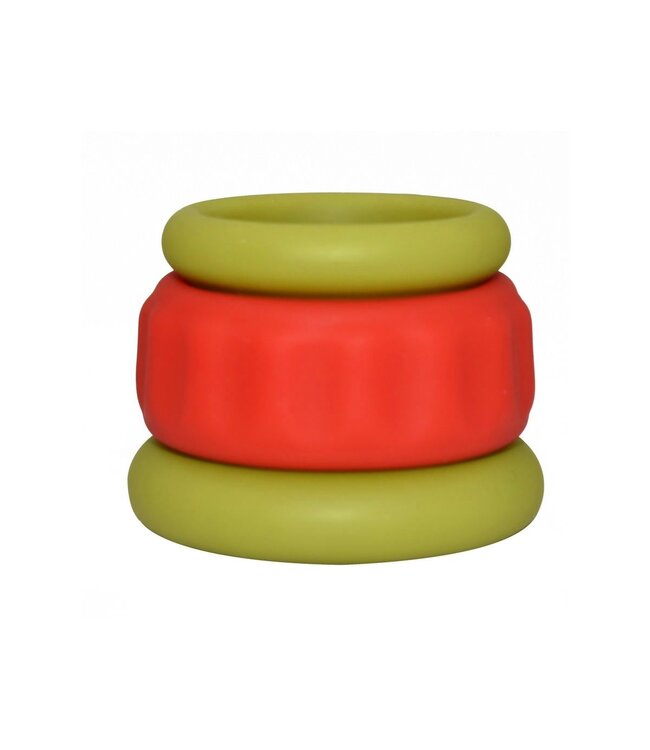 Kiotos Sport Balls Siliconen 2-in-1 Penisring En Ballstretcher Set Met Taps Toelopend Design
