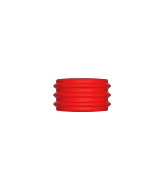 Kiotos Sport Balls Silicone 2-in-1 Cock Ring en Ballstretcher Set Rood/Zwart, 2-delig