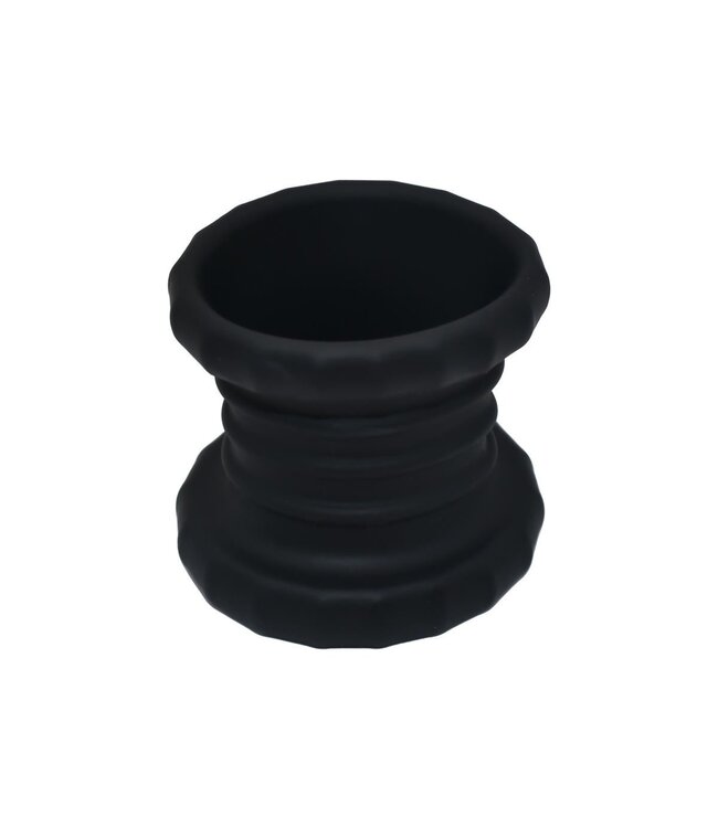 Kiotos Sport Balls Silicone Cock Ring & Ball Stretcher Met Gegroefd Ontwerp En Versterkte Randen