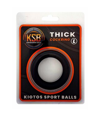 Kiotos Sport Balls Weighted Silicone Cock Ring with 6 Steel Balls for Enhanced Performance