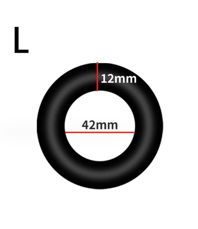 Kiotos Sport Balls Siliconen Cockring L Met Dikke 1,2 Cm Profiel Voor Stevige Grip En Langdurig Gebruik