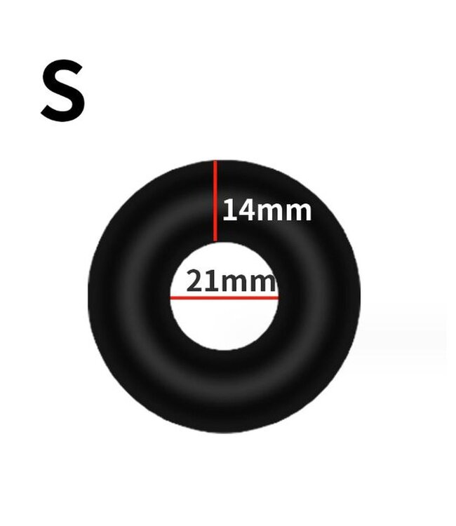 Kiotos Sport Balls Siliconen Stevige Grip Cockring S – Dikte 1,4 cm Voor Verlengde Erectie