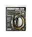 Kiotos Monstar Flexibele Silicone Anaalplugin Snakemaster XL 59 cm Met Zwart-Gouden Marmer Afwerking
