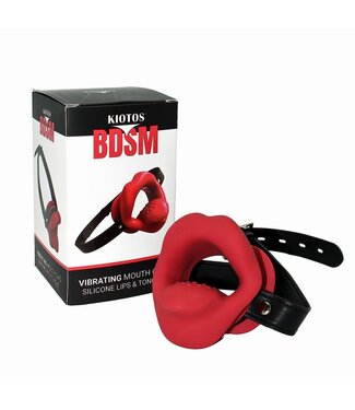 Vibrating Gag with Sensational Lips & Tongue for Intense Bondage Pleasure