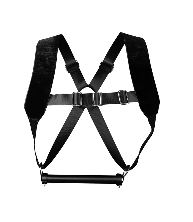 Ouch! Xtreme Adjustable Black PU Leather BDSM Harness for Ultimate Comfort