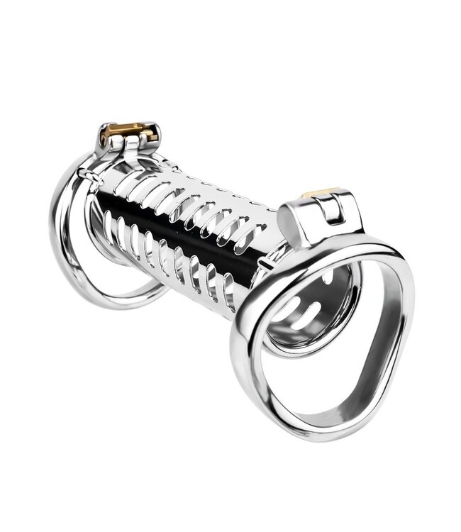 Kiotos Steel Twin Cock Cage - Premium High-Gloss Stainless Steel Chastity Device