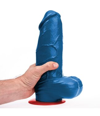 Fuck & Fist Fuck & Fist Dildo Freyr XL 21 x 9 cm – Blau mit rotem Saugnapf
