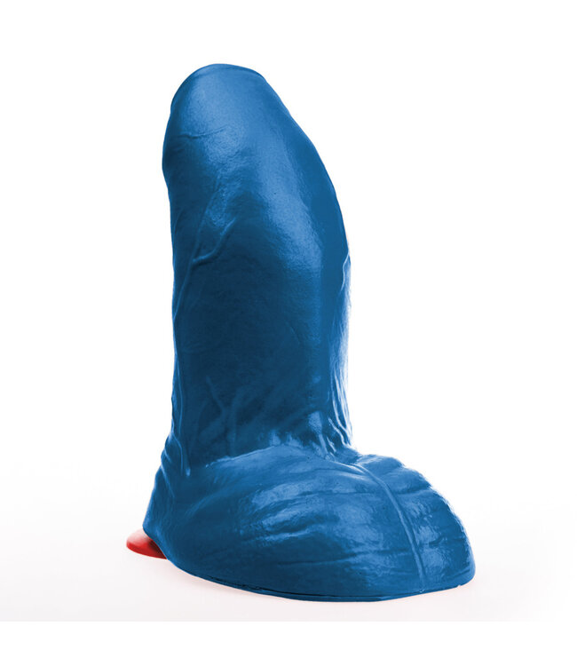 Fuck & Fist Buri XL Blue Curved Dildo - 27 cm with Suction Cup for Intense Play