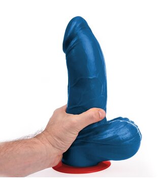 Fuck & Fist Thor XL Dildo - Großer, gebogener Fist Dildo mit Saugnapf, Blau