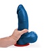 Fuck & Fist Thor XL Dildo - Großer, gebogener Fist Dildo mit Saugnapf, Blau
