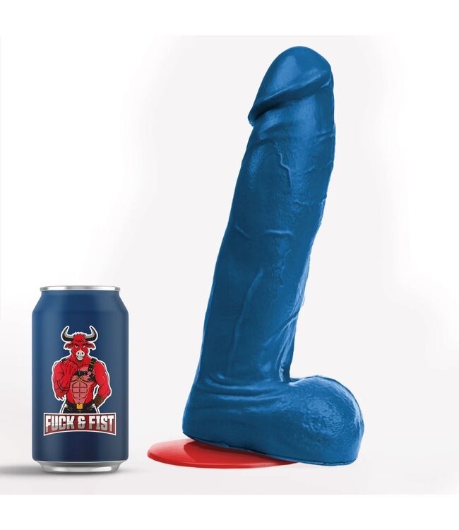 Fuck & Fist Hoenir XL Dildo in Blau – Perfekt für freihändiges Spielvergnügen