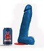 Fuck & Fist Hoenir XL Blue Suction Cup Dildo - 23 x 7.5 cm for Hands-Free Play