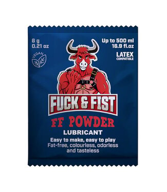 Fuck & Fist FF Glijmiddel Poeder Sachet 6g Voor 500ml Condoomveilig Waterbasis Glijmiddel