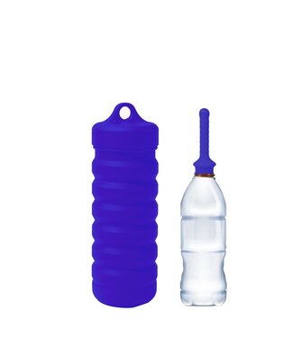 XTRM 2Go Compact Anaal Douchemondstuk Voor Waterfles En Doucheslang Blauw