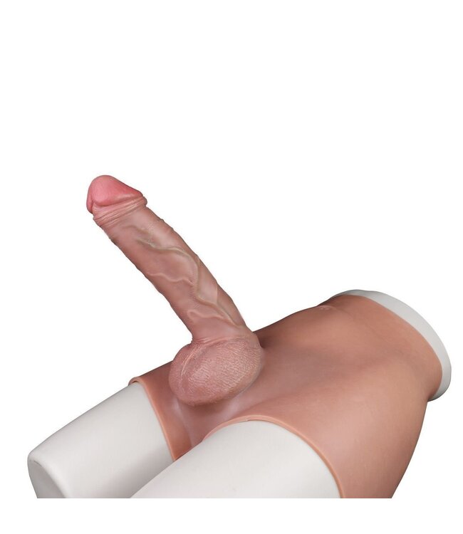 Kiotos Siliconen Anatomische Lichaamsvorm Met 19,5 cm Penis En Stabiliteit