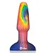 B-Vibe Tie Dye Rimming Plug 15 cm Met Dubbele Motoren En Oplaadbare Batterij