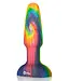 B-Vibe Tie Dye Rimming Plug 15 cm Met Dubbele Motoren En Oplaadbare Batterij