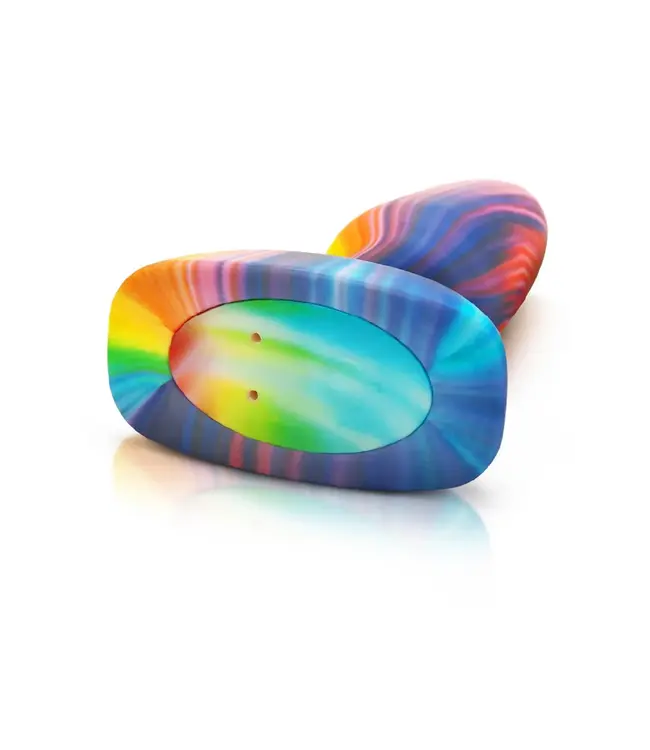 B-Vibe Psychedelic Tie Dye Rimming Plug 15cm | Dual Motor Pleasure