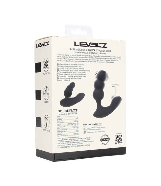 Levelz Dual Motor Prostata-Stimulator – Intensives Vergnügen mit Fernbedienung