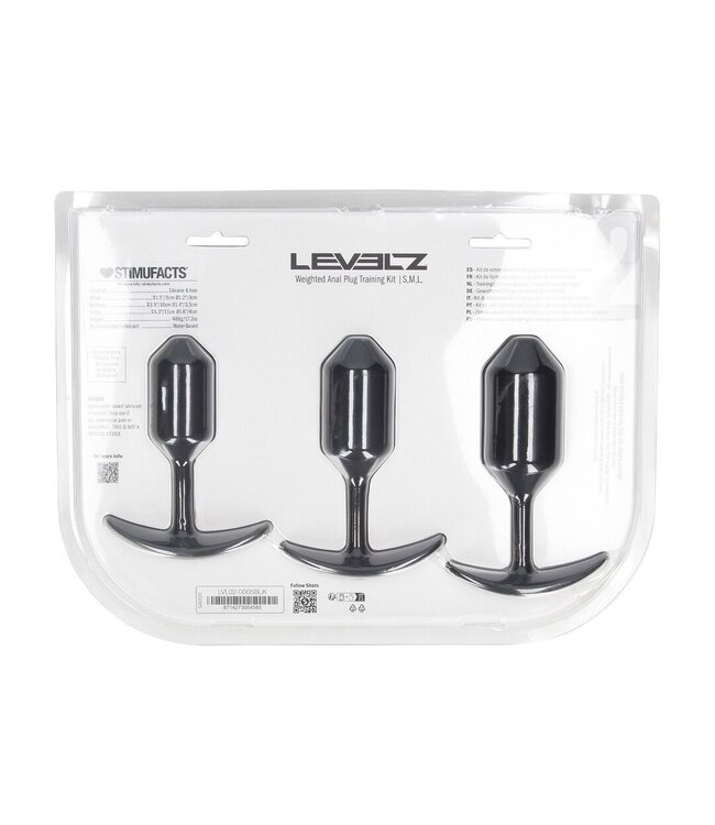 Levelz Gewichtetes Silikon-Analplug-Set – 3 Größen für aufregende Stimulation