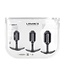Levelz Weighted Siliconen Anale Trainingsset Met 3 Progressieve Maten En Metalen Kern