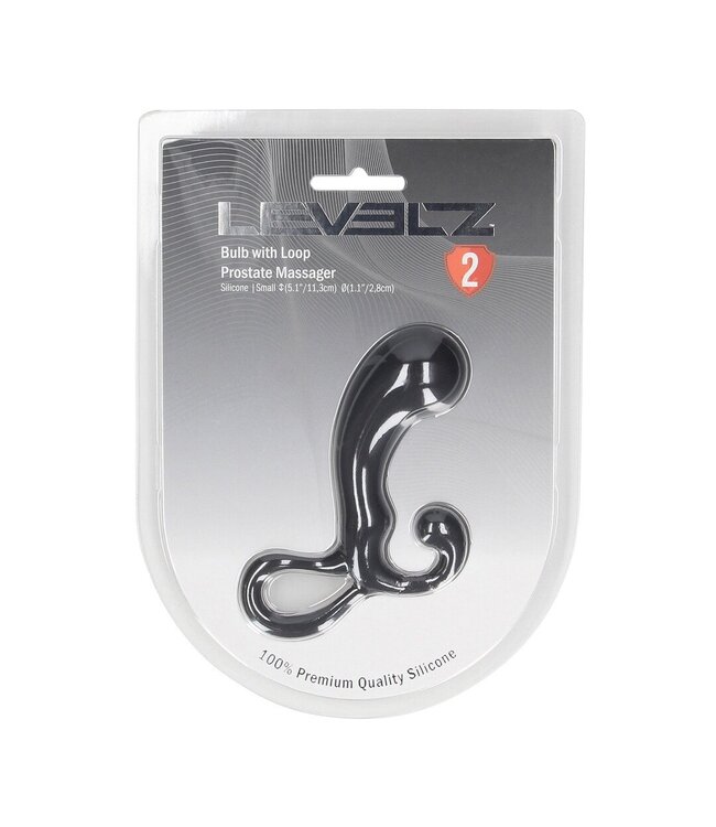 Levelz Loop Prostate Massager S – Comfortable Black Silicone for Targeted Stimulation