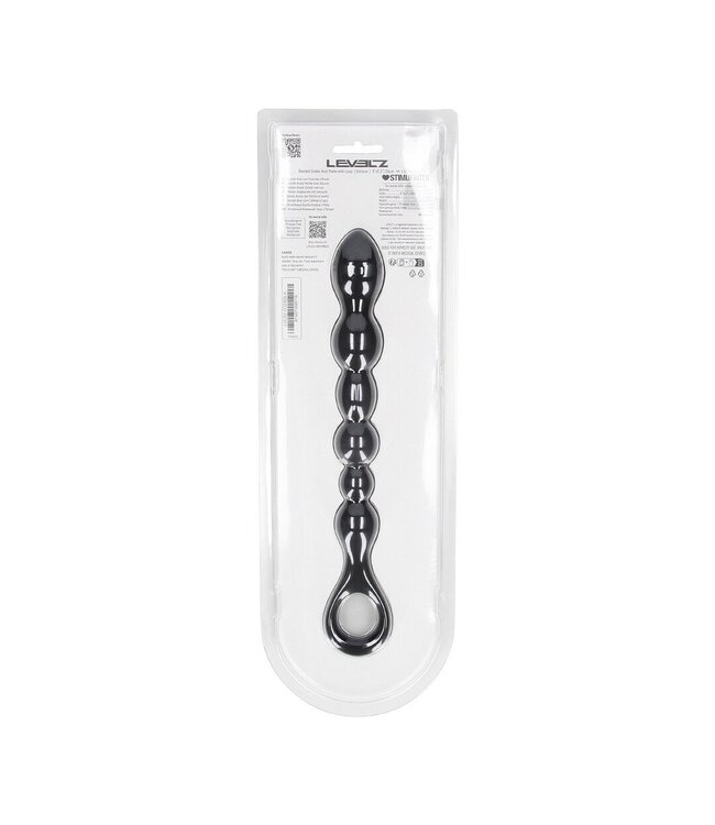 Levelz Beaded Snake Anal Probe with Loop – 26 cm Deep Precision Stimulation