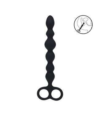 Levelz Beaded Silicone Anal Probe 24.5cm - Double Loop for Enhanced Pleasure