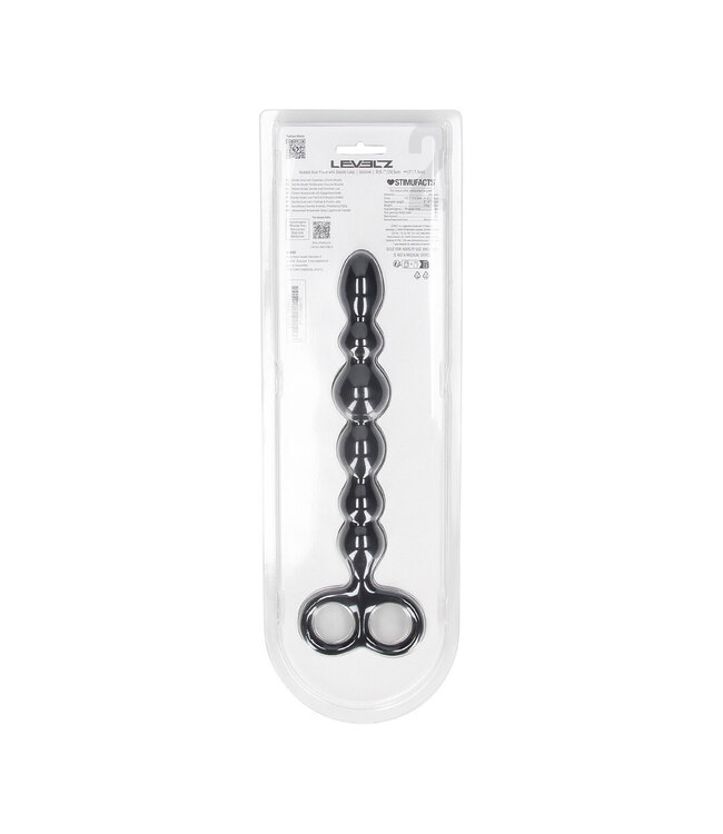 Levelz Beaded Silicone Anal Probe 24.5cm - Double Loop for Enhanced Pleasure