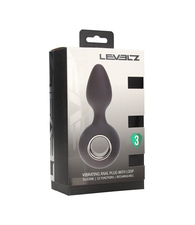Levelz Vibrierender Silikon-Analplug mit Schlaufe – Kompaktes Vergnügen für Zwei