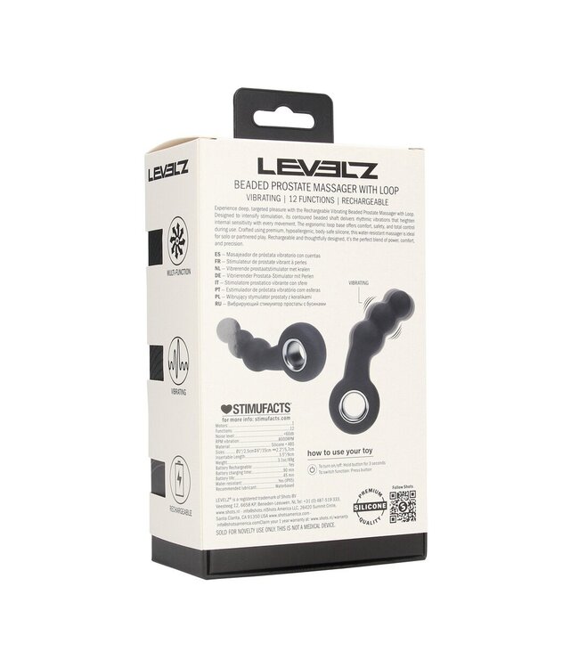Levelz Levelz Prostate Massager Met Ritmische Kralentextuur En Ergonomische Lus