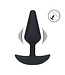 Levelz Classic Medium Vibrating Silicone Anal Plug - 12.3 cm, Black