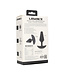 Levelz Classic Medium Vibrating Silicone Anal Plug - 12.3 cm, Black