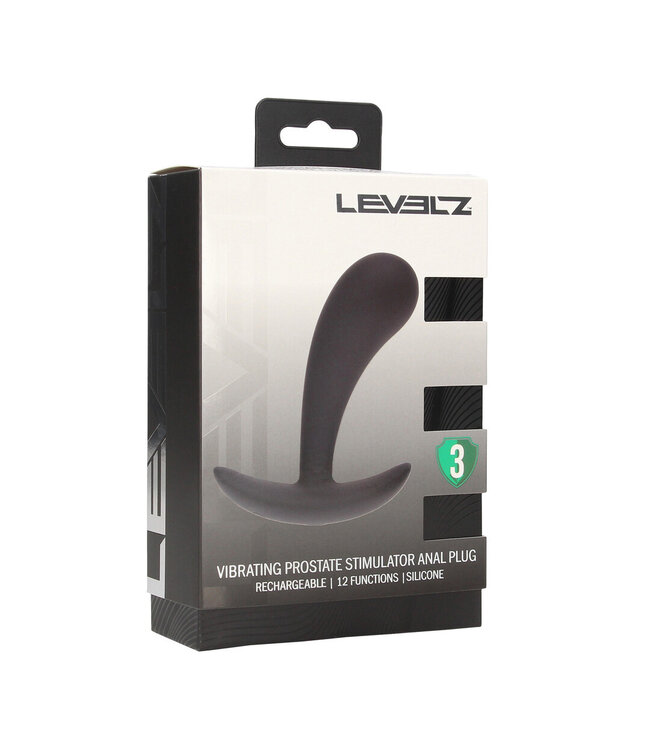 Levelz Ergonomischer Silikon-Prostata-Plug S – Vibration für intensive Stimulation