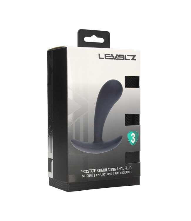 Levelz Ergonomic Vibrating Silicone Prostate Plug - Comfortable & Waterproof