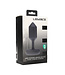Levelz Large Hexagonal Vibrating Silicone Anal Plug - 13.9 cm - Black